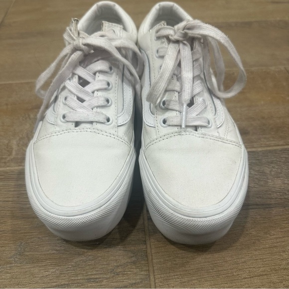 Vans Stackform White Platform Sneakers - Picture 4 of 6